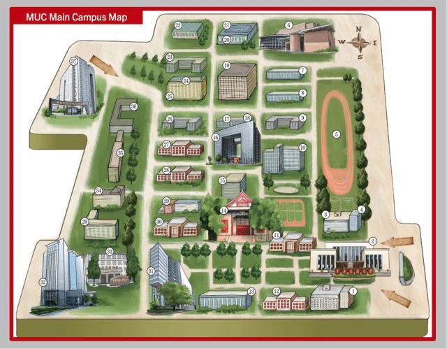 Muc Campus Maps Muc Office Of International Relations